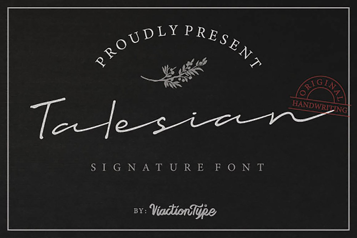 Talesian - Signature Font