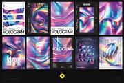 Hologram Party Flyers, Posters Pack, a Poster Template by pixelsao (Thumbnail 2 of 23)