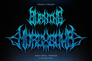Morexbomb | Metal Font, a Blackletter Font by WingBuk