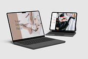 Macbook Pro & Tablet Mockup, a Wearable Device Mockup by mahhyud (Thumbnail 8 of 9)