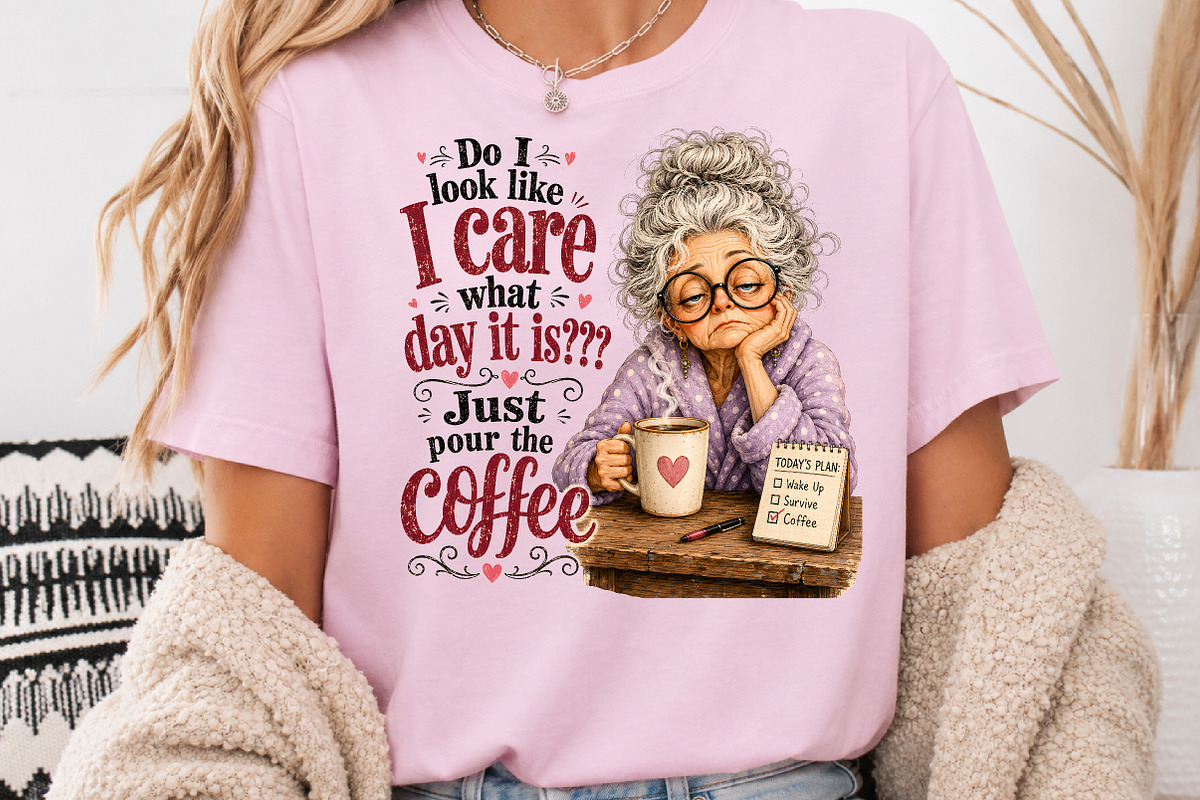 Just Pour The Coffee Sublimation, a Seasonal Illustration by Rose Art (Photo 3 of 4)