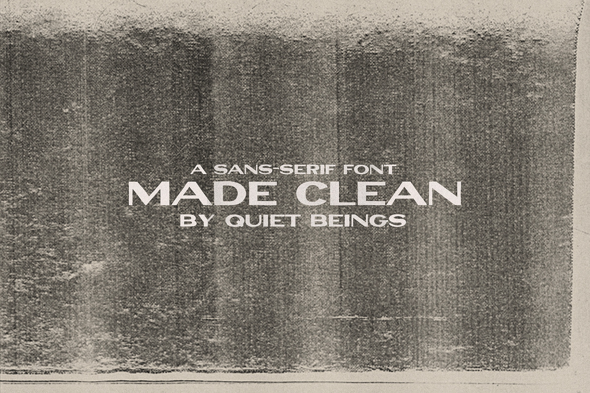 Made Clean - Vintage Inspired Font, a Handwritten Font by Quiet Beings Design Studi (Photo 6 of 9)