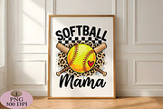 Retro Softball Mama PNG, an Illustration by Daily.Designs (Thumbnail 5 of 5)