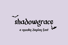 Shadowgrace - Spooky Display Font