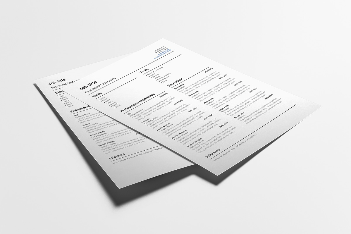 Curriculum Vitae Template, a Presentation Template by Guillaume Laserson (Photo 3 of 4)