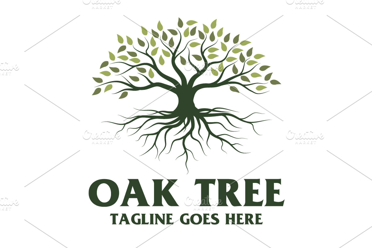 Oak Tree Logo, a Branding & Logo Template by menangan studio