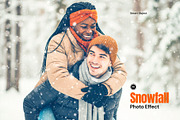 Winter Snowfall Photo Effect, a Layer Style Add-On by graphypix (Thumbnail 1 of 13)