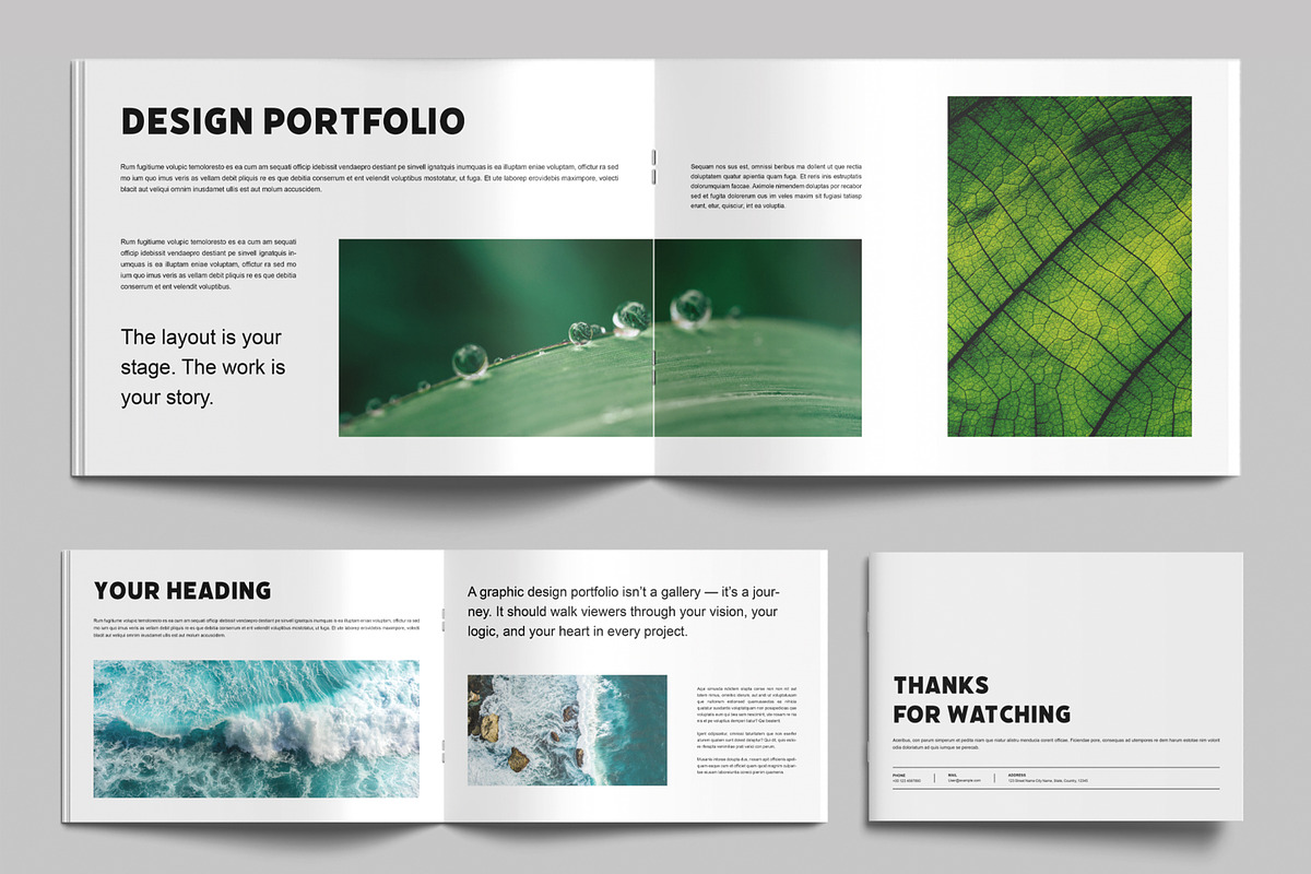 Photobook Portfolio Design Layout, a Brochure Template by MightyDesign (Photo 6 of 9)