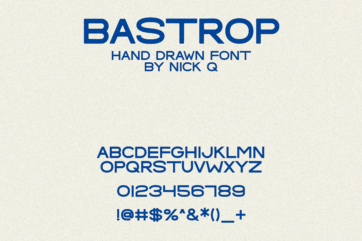 Bastrop Hand Drawn Font, a Sans Serif Font by nickqtx (Photo 2 of 4)