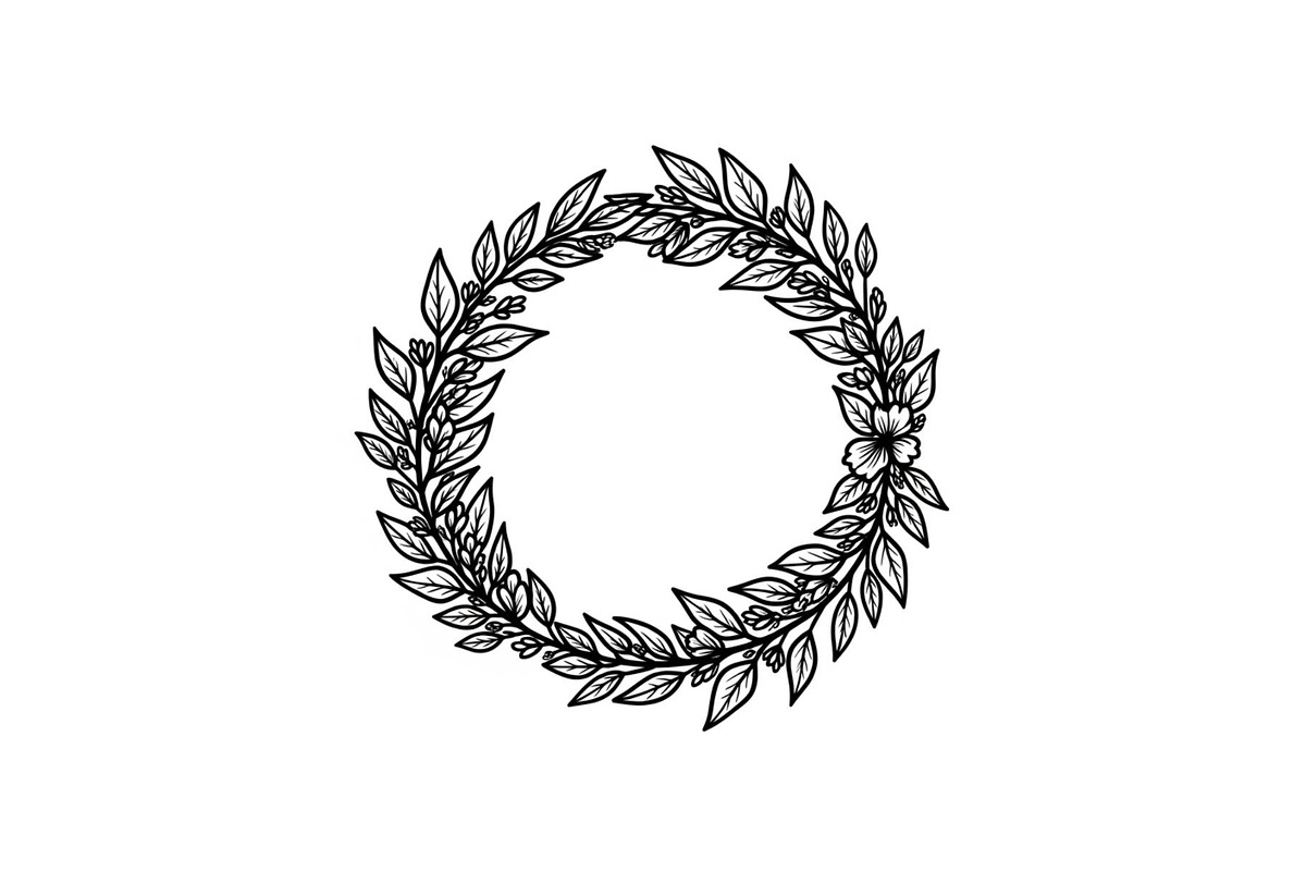 Botanical Floral Wreath SVG Bundle, an Illustration by Designs_River (Photo 31 of 31)