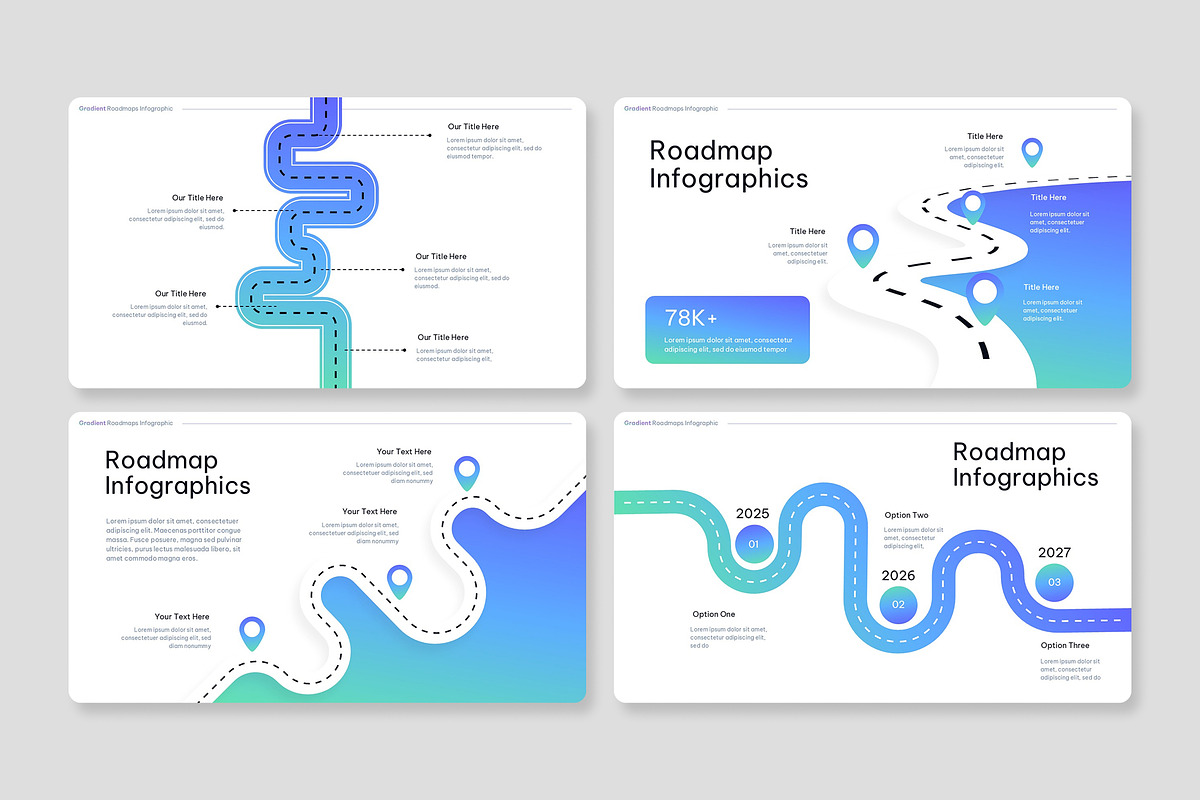 Roadmap Infographic PowerPoint, a Presentation Template by Premast (Photo 2 of 4)