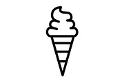 Ice Cream icon, an Outline Icon by Sumberpangan (Thumbnail 3 of 7)