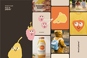 Fruit Buddies - 26 Vector Shapes, an Object Graphic by line & plane (Thumbnail 6 of 9)