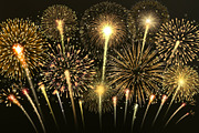 Golden fireworks burst, a Decorative Illustration by Yayasya (Thumbnail 2 of 3)