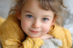 Adorable little girl with blue eyes, a Person Photo by MistyDay