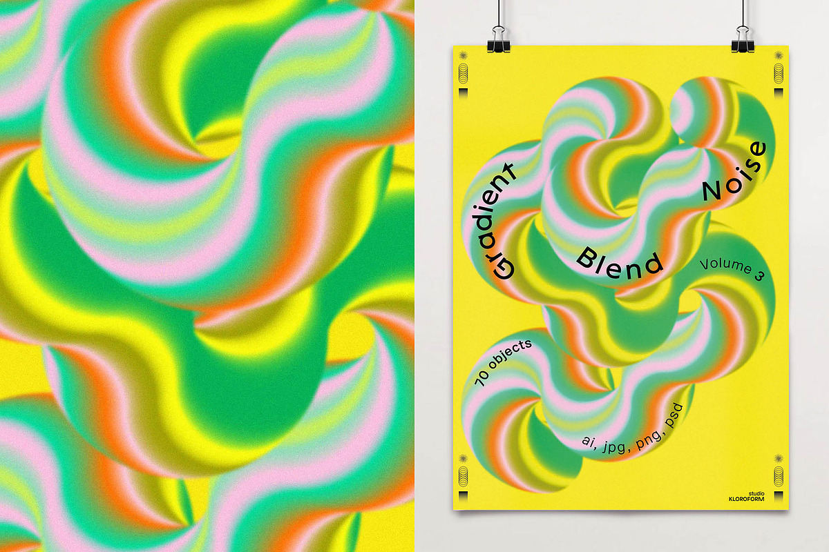 Gradient Blend Noise 3, an Object Graphic by kloroform (Photo 31 of 32)