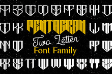 Pentagram TwoLetter - Logo Font