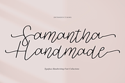 Samantha Handmade | Script Font, a Script Font by Scratchones (Thumbnail 1 of 8)