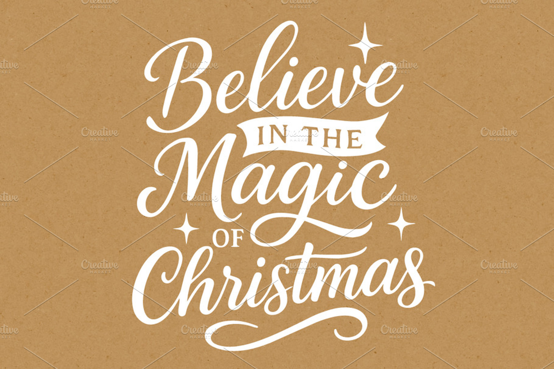 Christmas Lettering Card, a Photo by vectalex