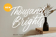 Thousand Brights - Script Font, a Script Font by Letterhend Studio (Thumbnail 1 of 9)