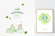 Sustainable Eco Lifestyle Collection, an Object Illustration by beehouse studio (Thumbnail 2 of 9)