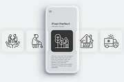 Elderly Care | 20 Pixel Perfect Icon, an Outline Icon by Alex Blogoodf (Thumbnail 3 of 10)