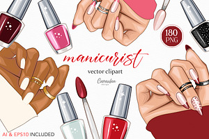 MANICURIST Clipart Collection