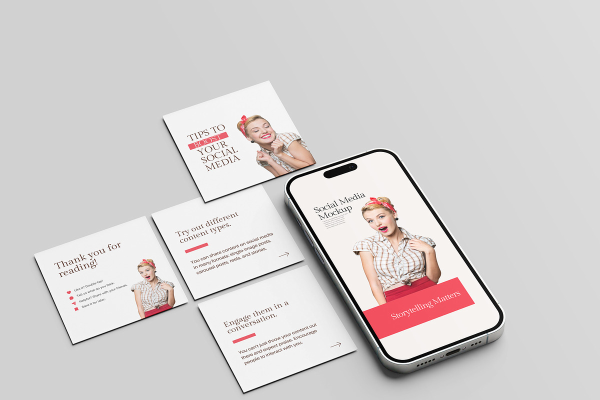 Social Media Mockup, an iPhone Mockup by Graphic_world89 (Photo 7 of 7)