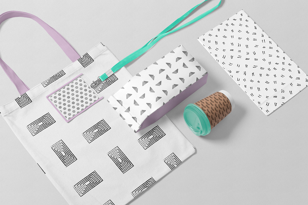 hand drawn line patterns vol.2, a Pattern Graphic by Mona Ahmed