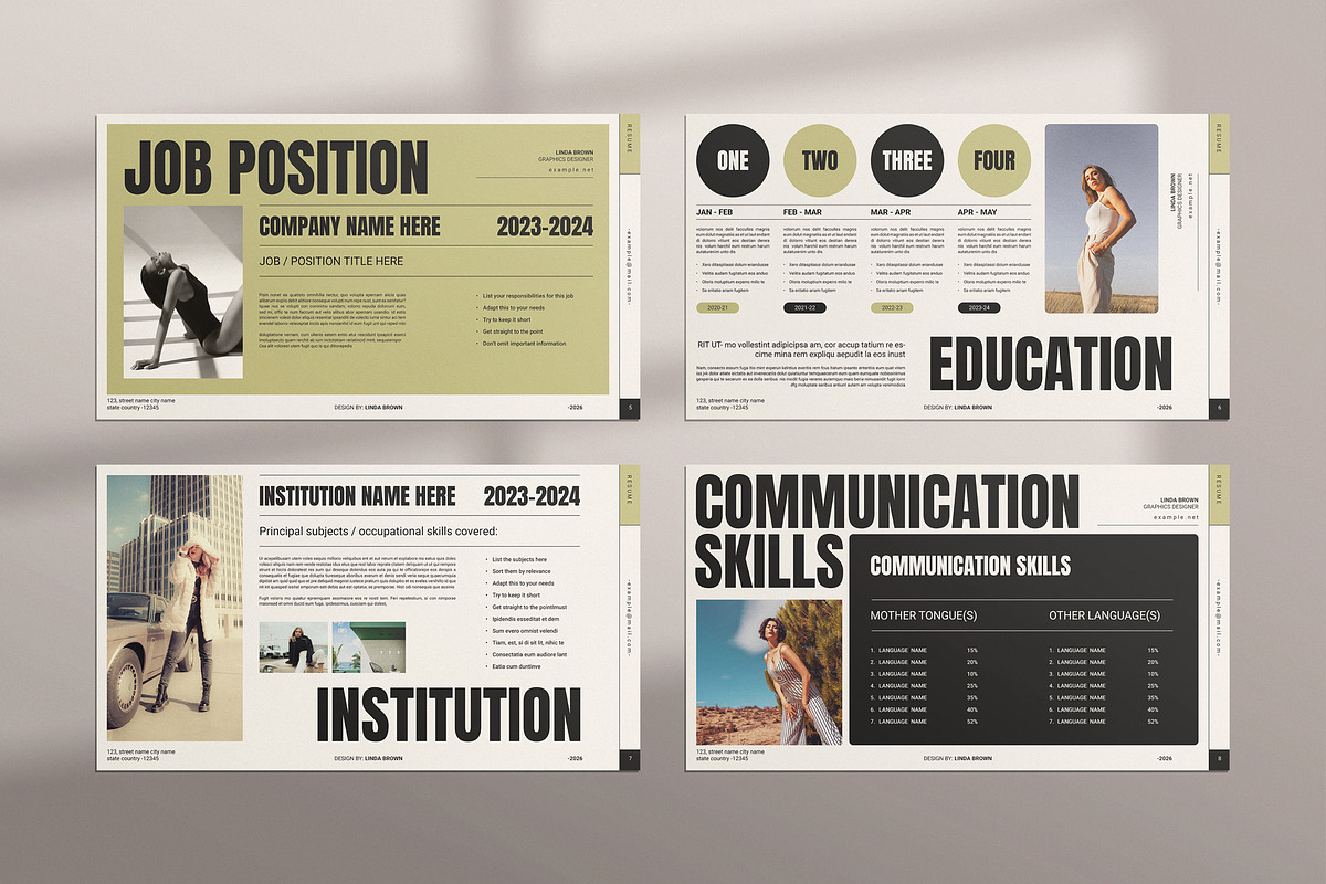 CV Resume Presentation Template, a Presentation Template by TemplatesForest (Photo 3 of 4)