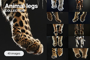 Animal Legs - 49 images, an Animal Photo by Handmadefont