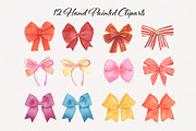 Bows Watercolor Collection, a Decorative Illustration by ElenaPlatovaArt (Thumbnail 2 of 7)