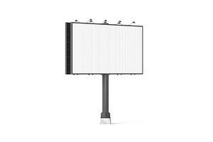 Street Billboard Trivision 3D Model