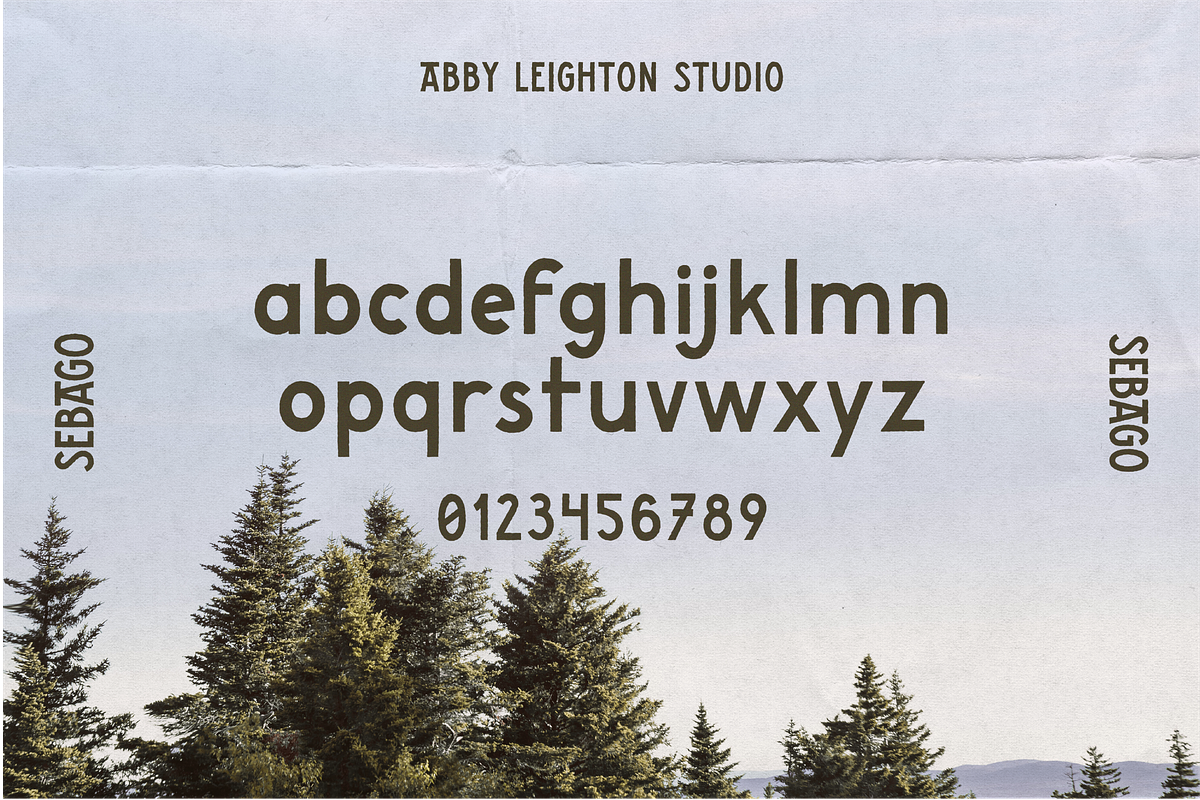 SEBAGO by Abby Leighton, a Sans Serif Font by Abby Leighton Studio (Photo 3 of 5)