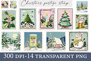 Christmas postage stamp Clipart, an Illustration by Designworld (Thumbnail 4 of 4)