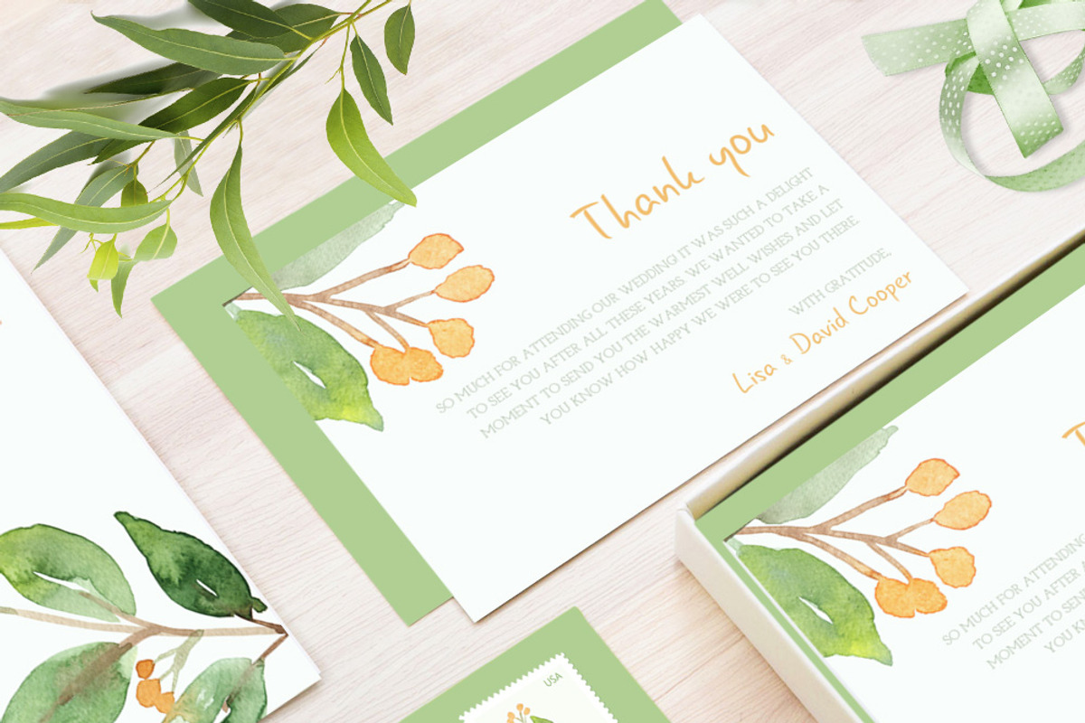 Floral Watercolor Wedding Suite, an Invitation Template by Love Design (Photo 7 of 15)