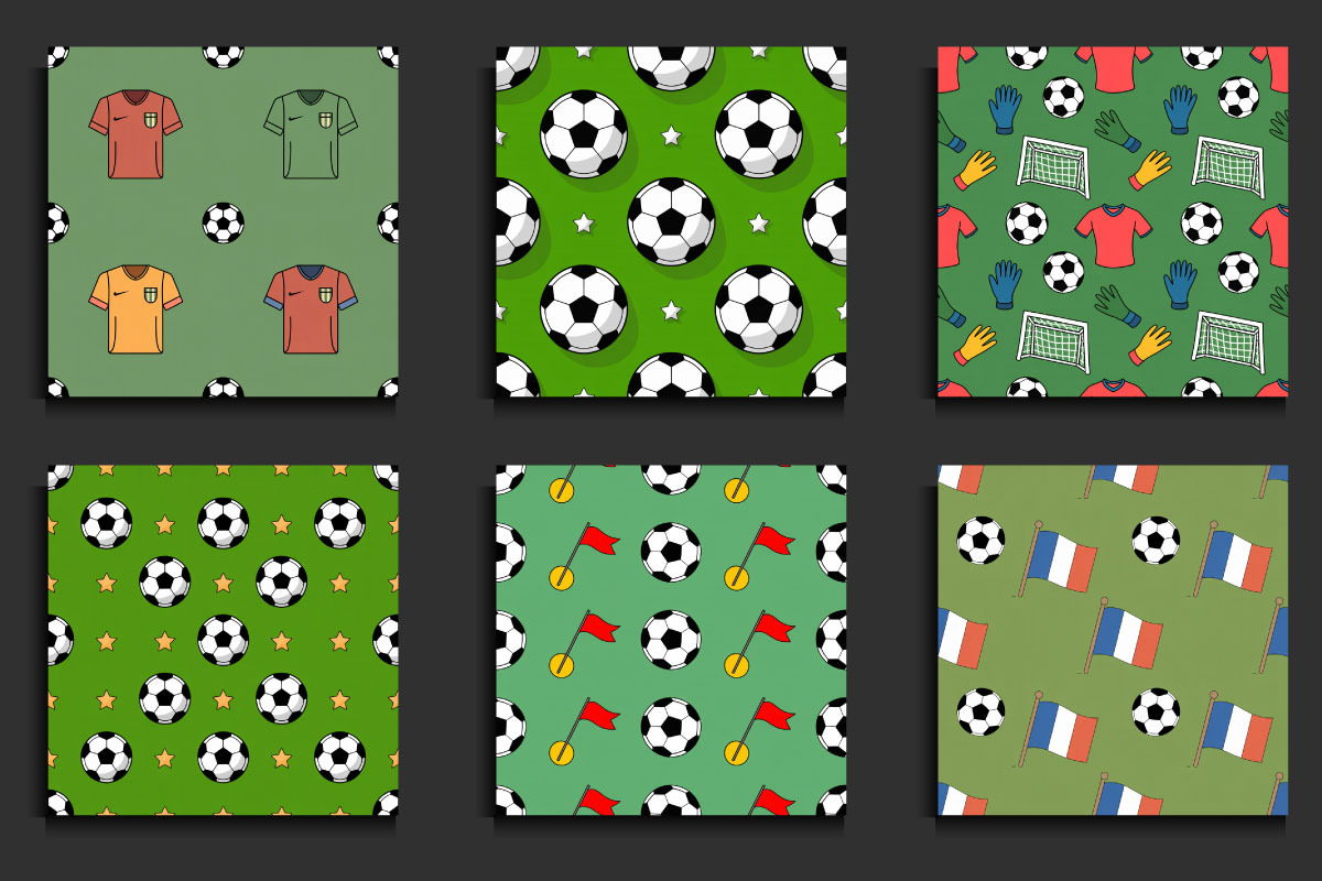 30 Soccer Seamless Patterns, a Pattern Graphic by protabsorkar11 (Photo 3 of 4)