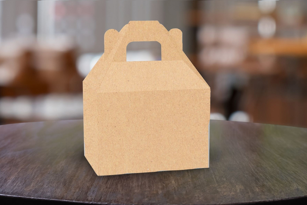 Straight Gable Box Mockup + Template, a Packaging Mockup by Korner (Photo 5 of 12)