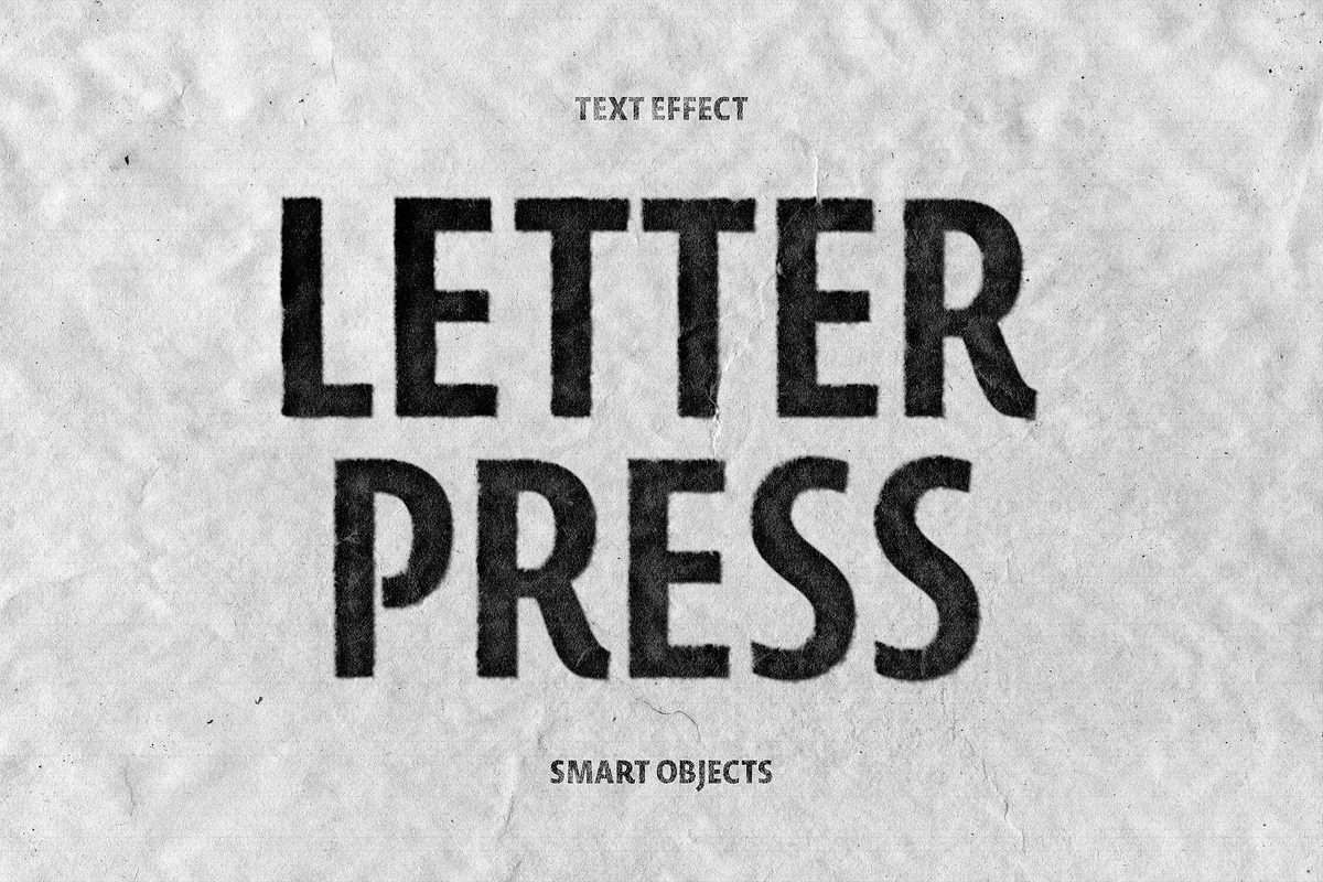 Letter Press Text Effect, a Layer Style Add-On by Design Squad
