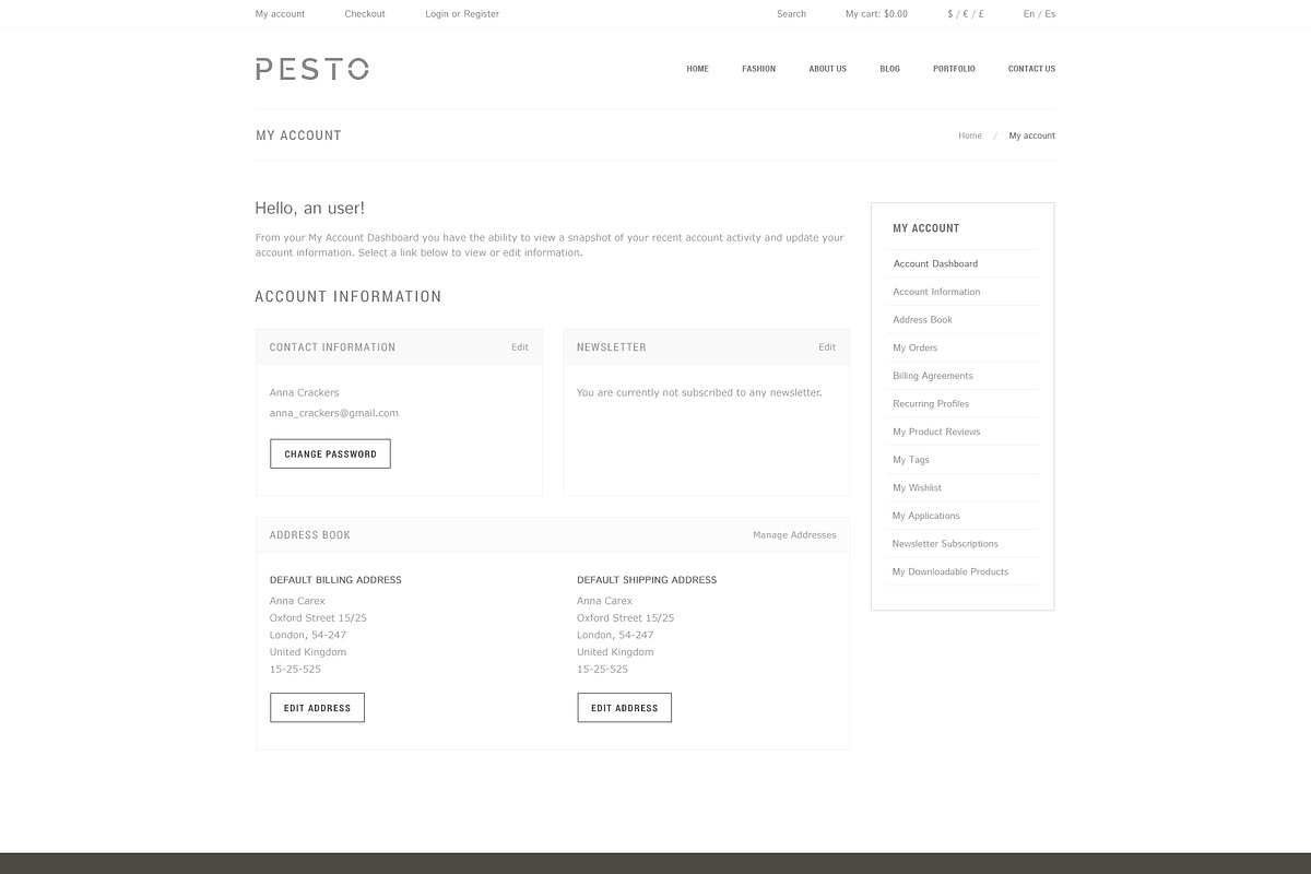 Pesto - eCommerce PSD Template, a Websites & App Template by Promokit (Photo 32 of 37)