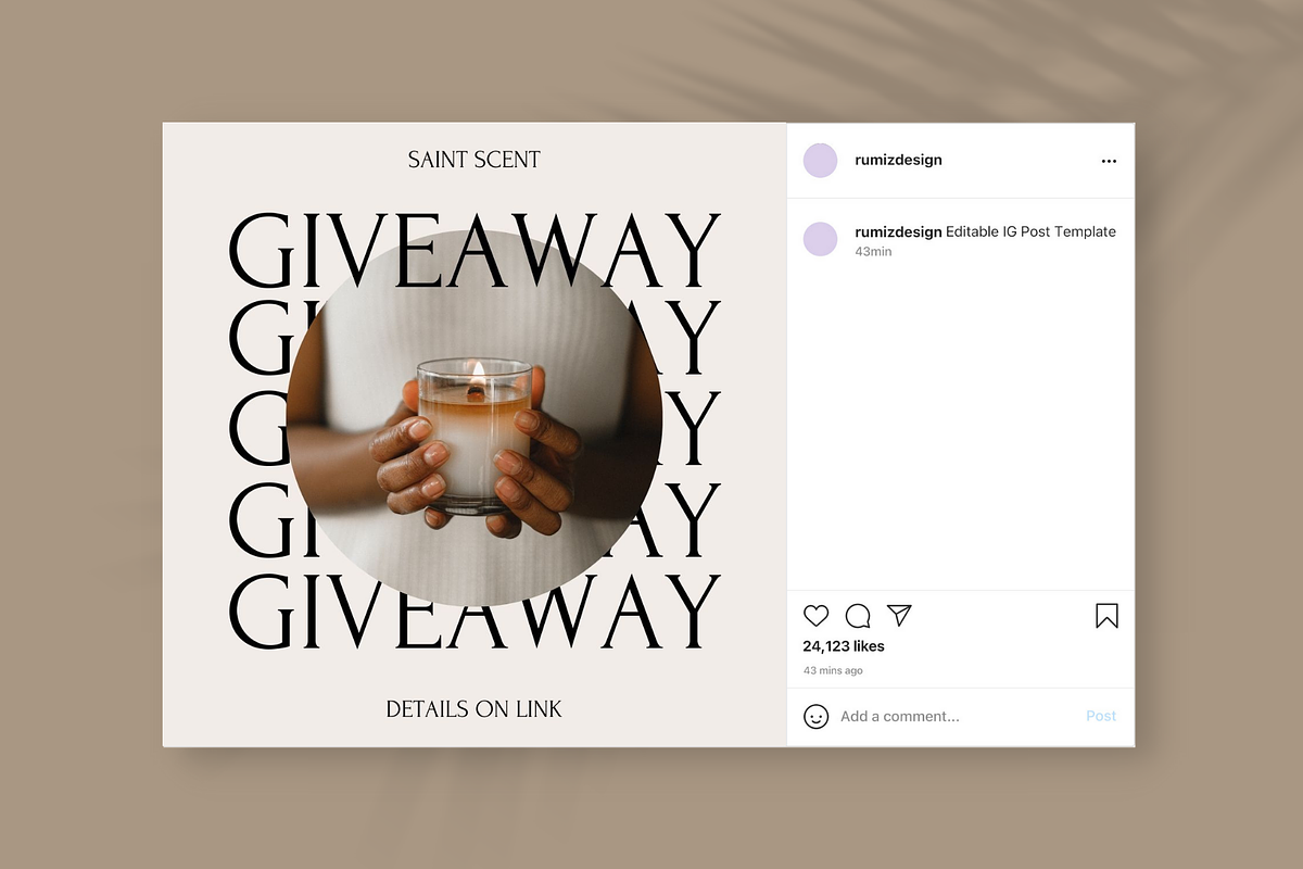 Aesthetic IG Post & Stories Template, a Social Media Template by Rumiz Design (Photo 11 of 13)