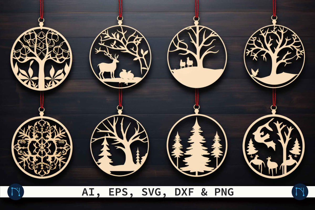 Christmas Ornament Mega Bundle SVG, a Graphic by NGISED (Photo 5 of 9)