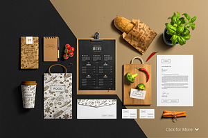 Restaurant & Bar /Stationery Mock-Up