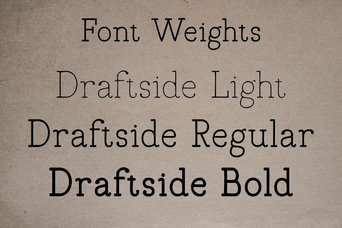 Draftside Typewriter, a Slab Serif Font by Randi Irvan | Rvandtype (Photo 9 of 10)
