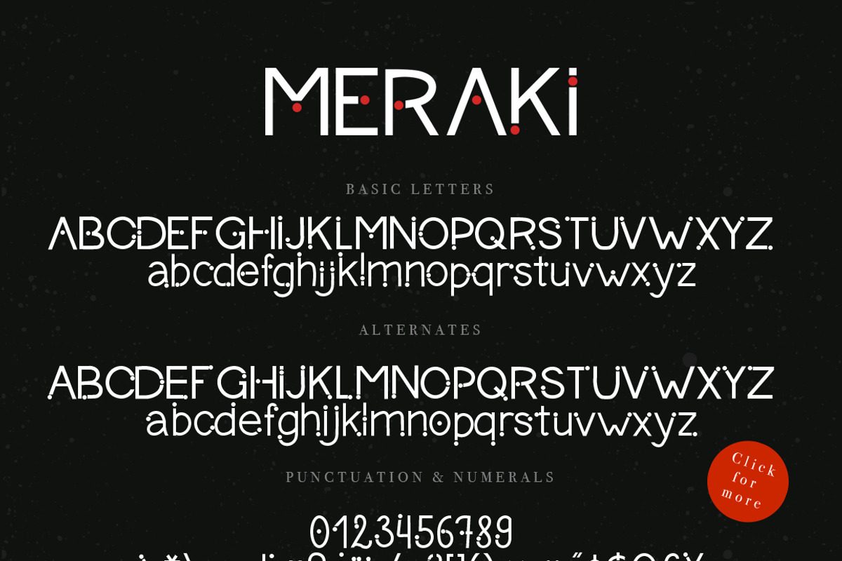 Meraki font. preview 7