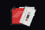 Audio Cassette Mockup Pack, a Packaging Mockup by BORT GRAPHIC (Thumbnail 6 of 8)
