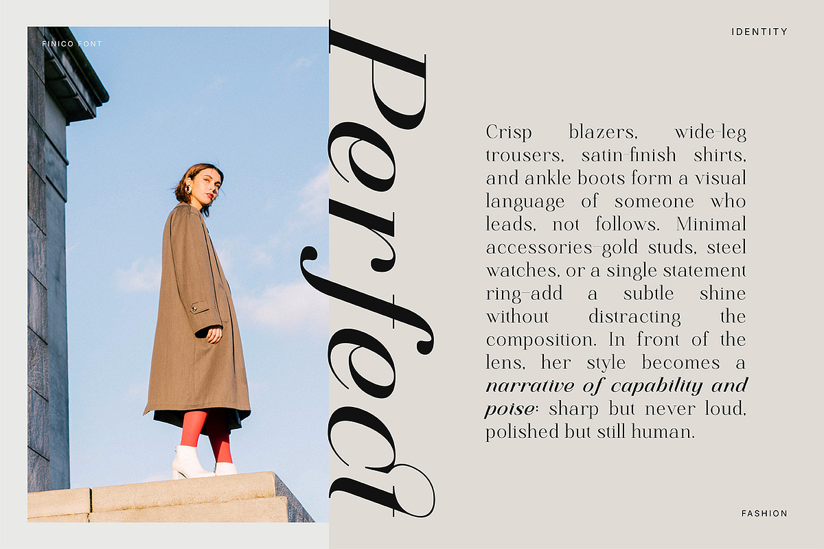 Finico Serif – High-Contrast Serif, a Serif Font by FactoryType Studio (Photo 9 of 11)