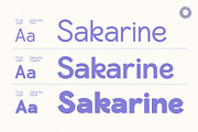Sakarine typeface - Sans Serif, a Sans Serif Font by Setara Langit CreativeStd (Thumbnail 2 of 15)