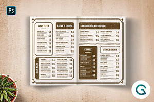 BiFold Food Menu Template