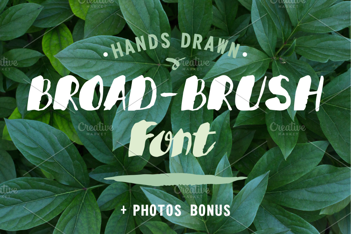 BROAD-BRUSH Font